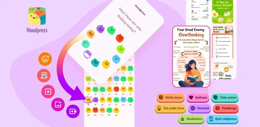 Moodpress screenshot 1