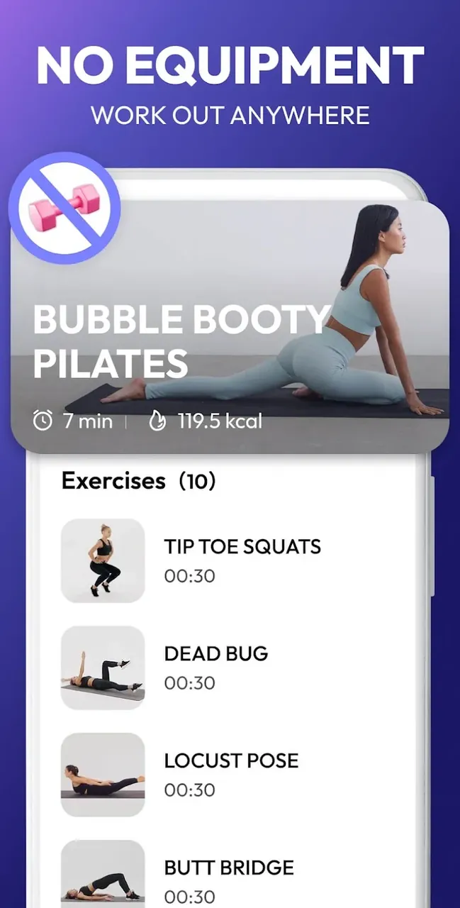 Pilates Workout at Home screenshot 4
