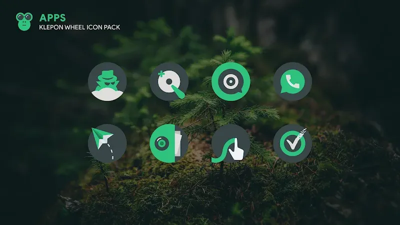 Klepon Wheel: Dark Icon Pack screenshot 2