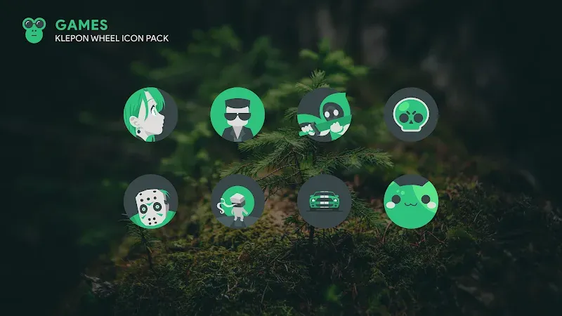 Klepon Wheel: Dark Icon Pack screenshot 3