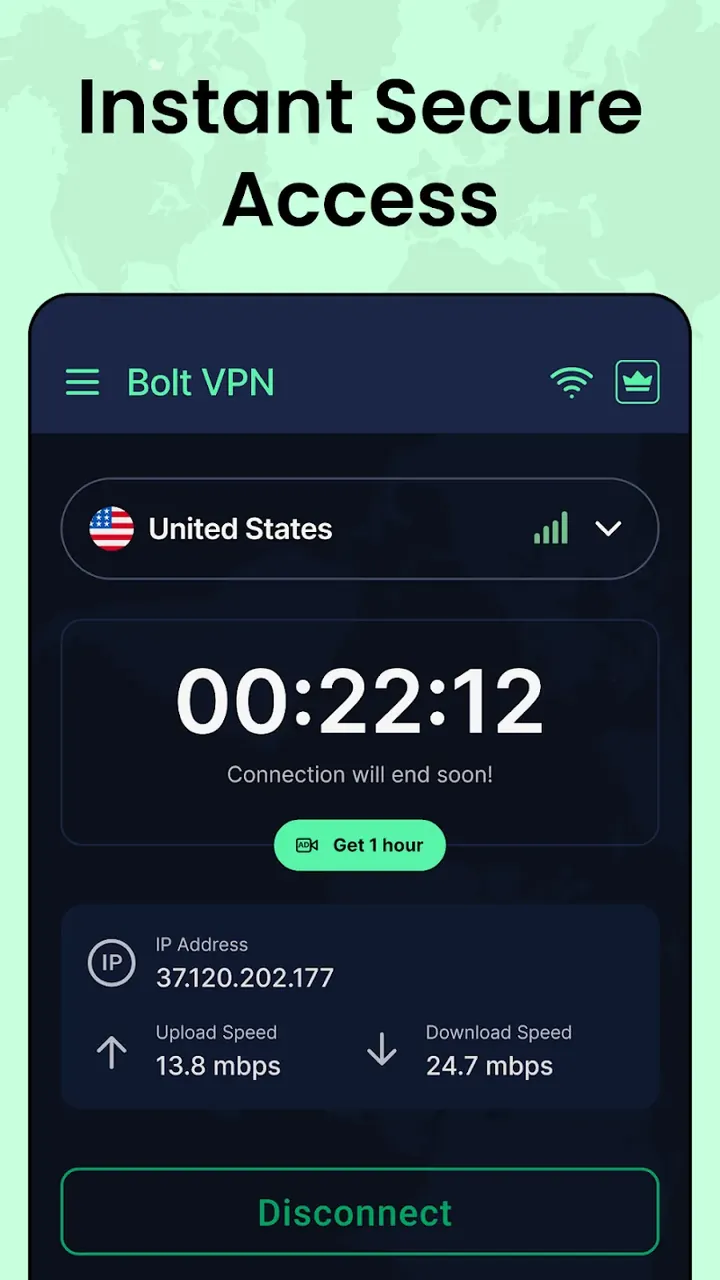 Bolt VPN screenshot 4