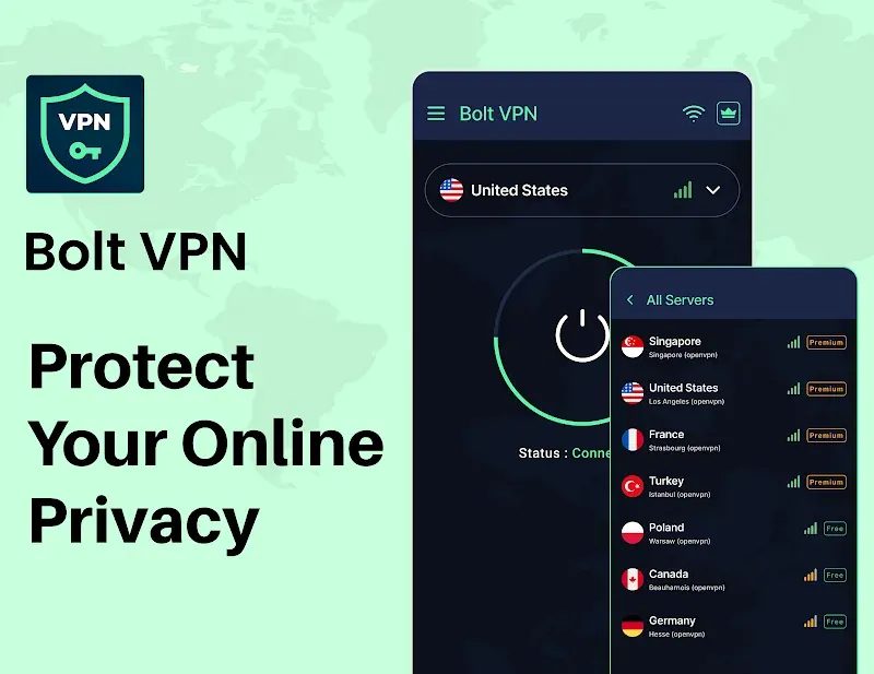 Bolt VPN screenshot 2
