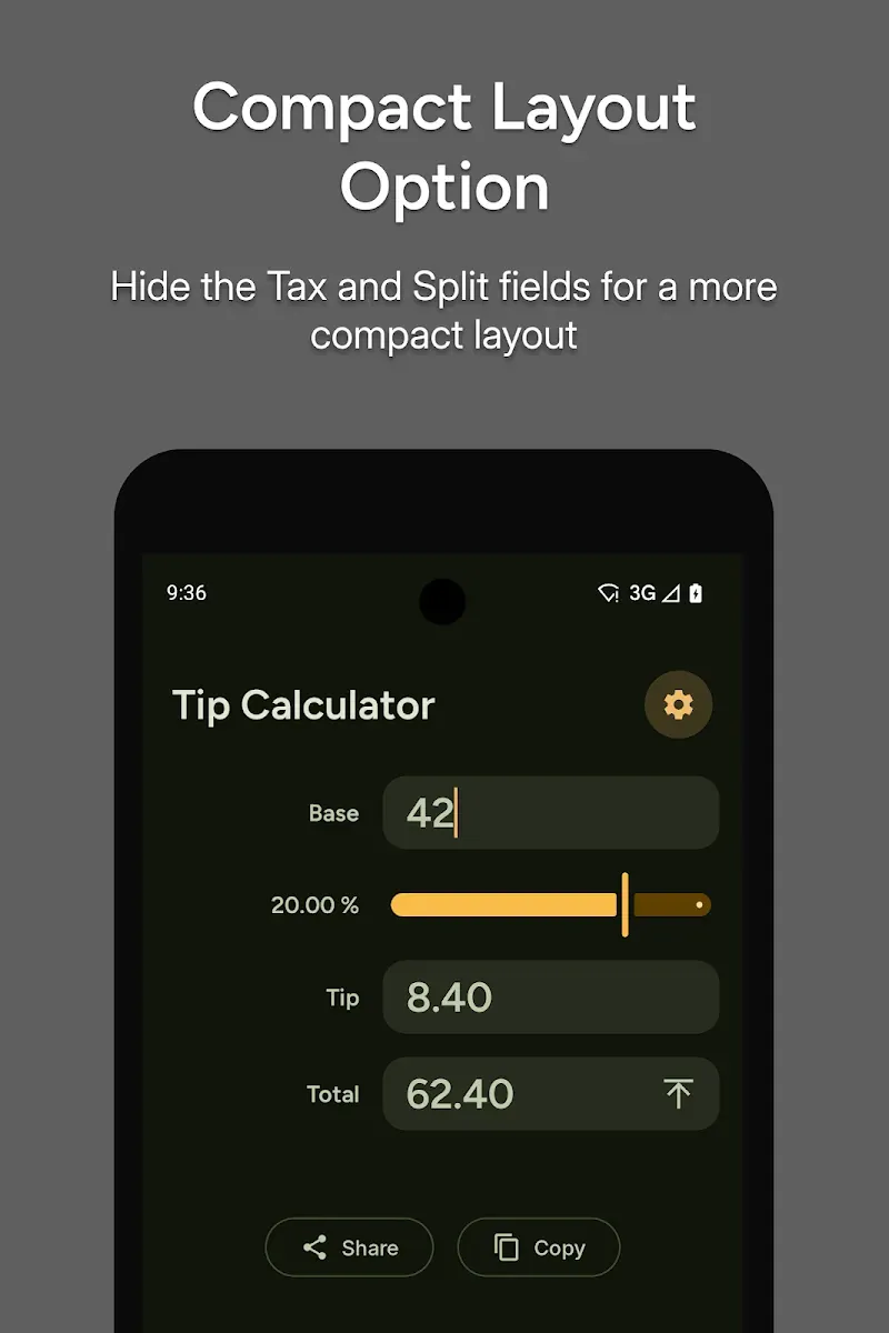 Tip Calculator, Clean and Simple screenshot 3