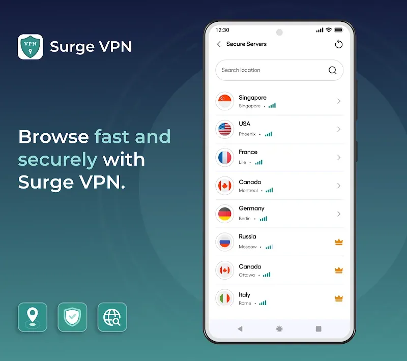 Surge VPN - Fast & Secure screenshot 2