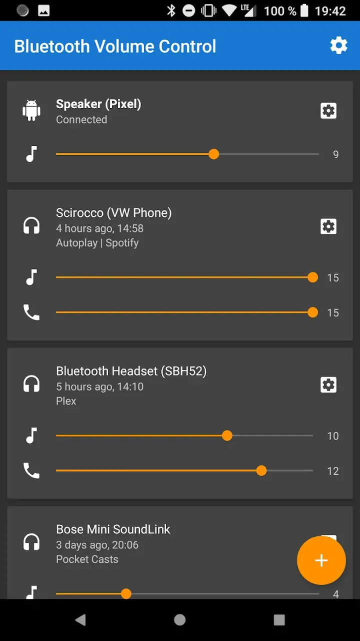 Bluetooth Volume Manager screenshot 2