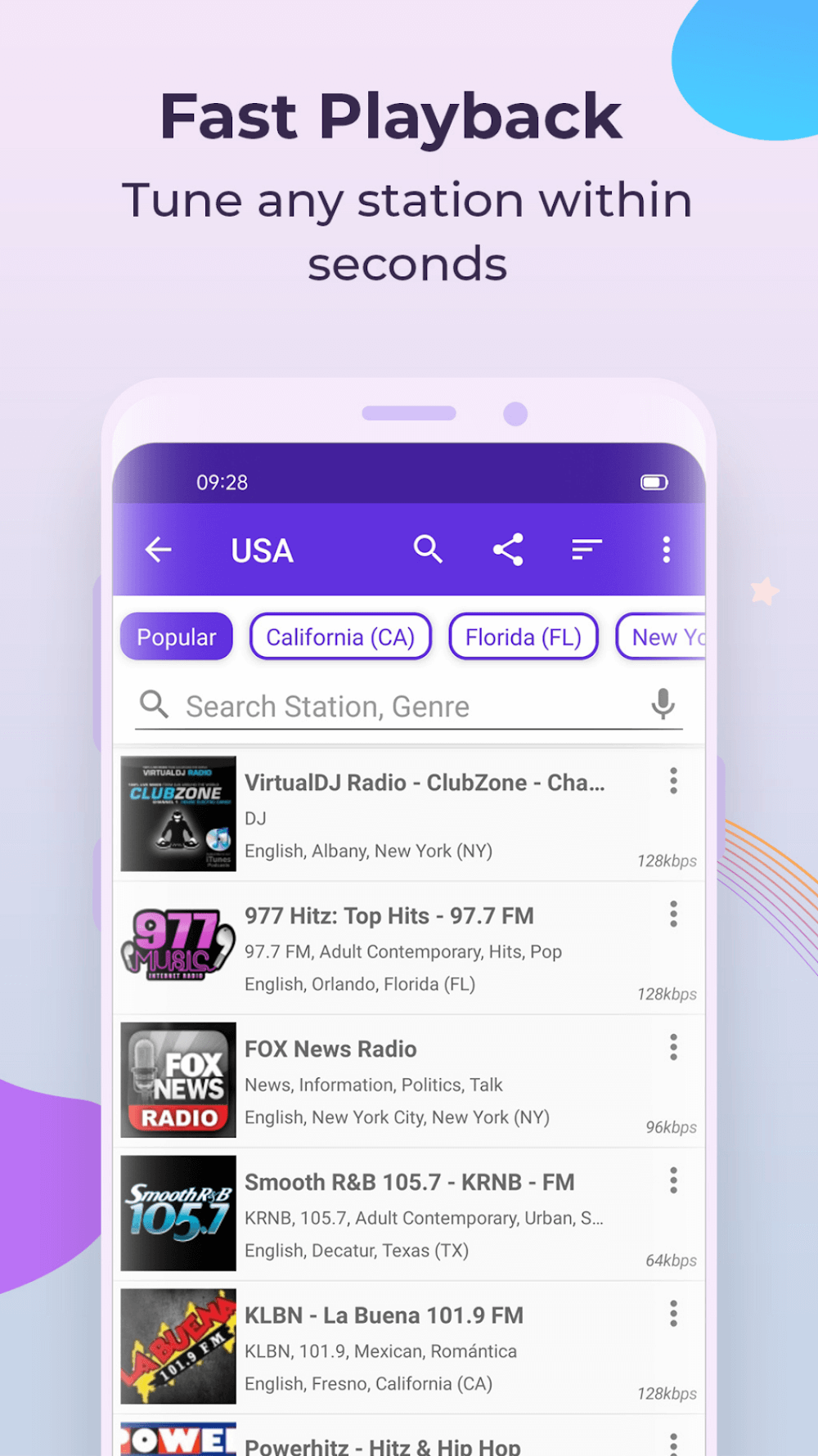 Radio FM in-app preview 3