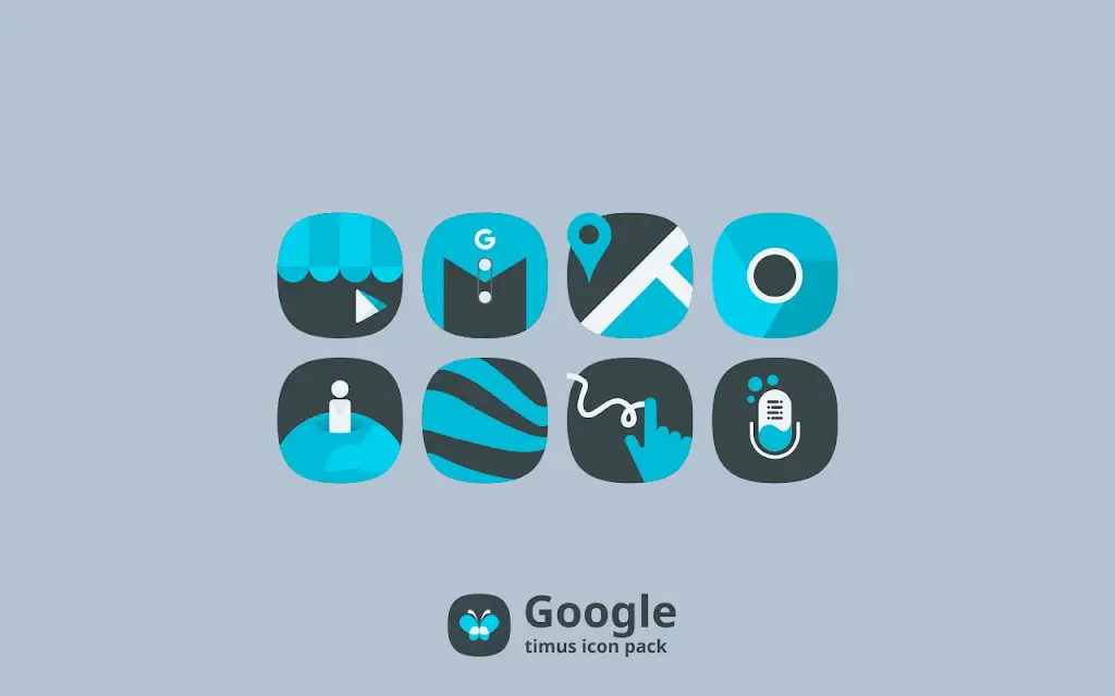 Timus: Squircle Dark Icon Pack screenshot 2