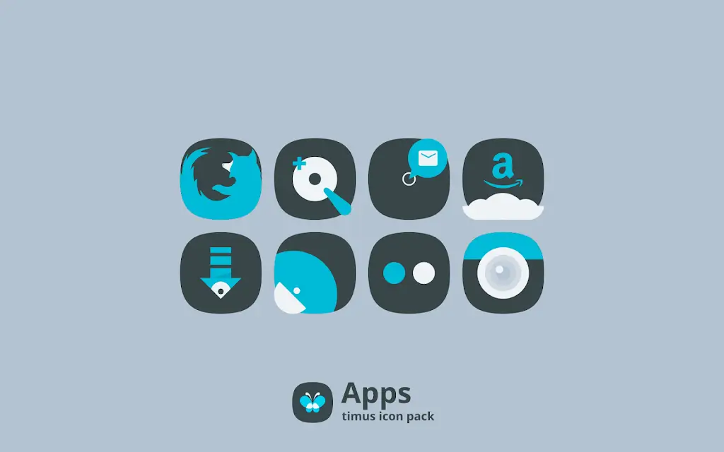 Timus: Squircle Dark Icon Pack screenshot 5