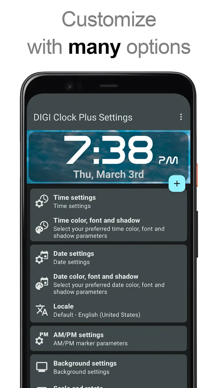 DIGI Clock Widget Plus screenshot 4