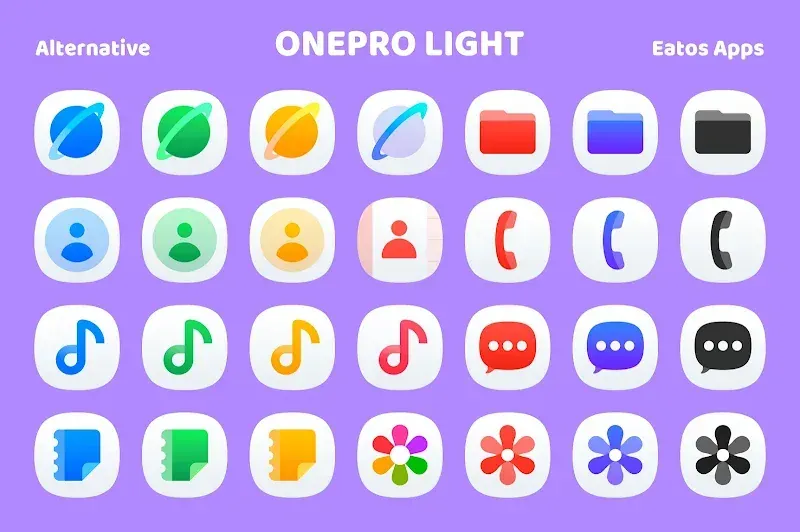 OneLight 7 - Icon Pack screenshot 4