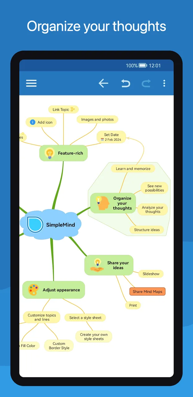 SimpleMind Pro screenshot 2
