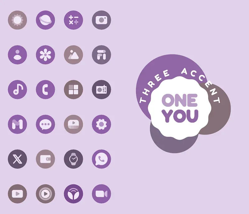 OneYou Three Accent Icons screenshot 4