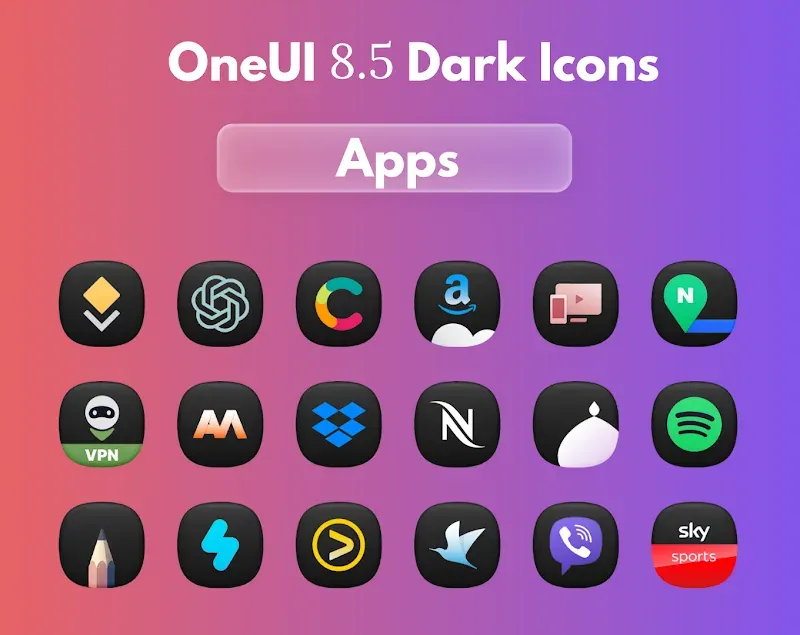 OneUi 8.5 Dark Icons screenshot 5