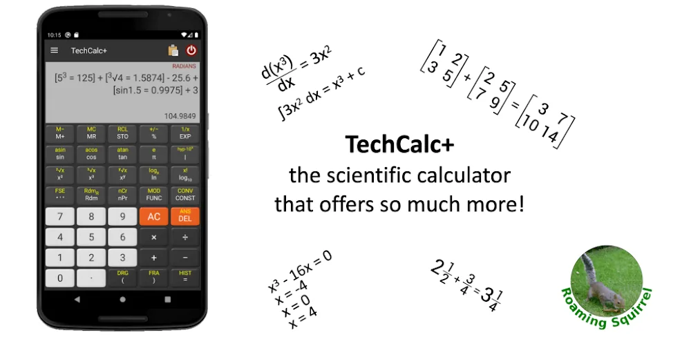 TechCalc+ Calculator screenshot 1