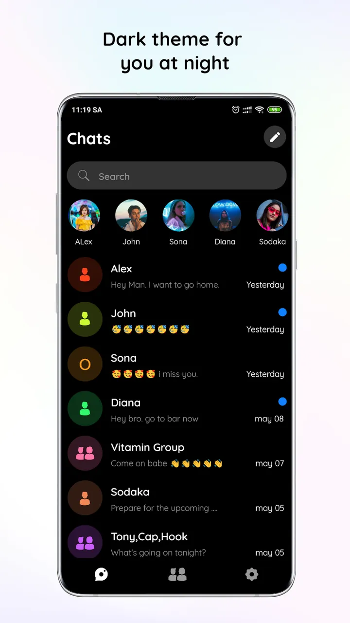 Messenger Theme screenshot 3