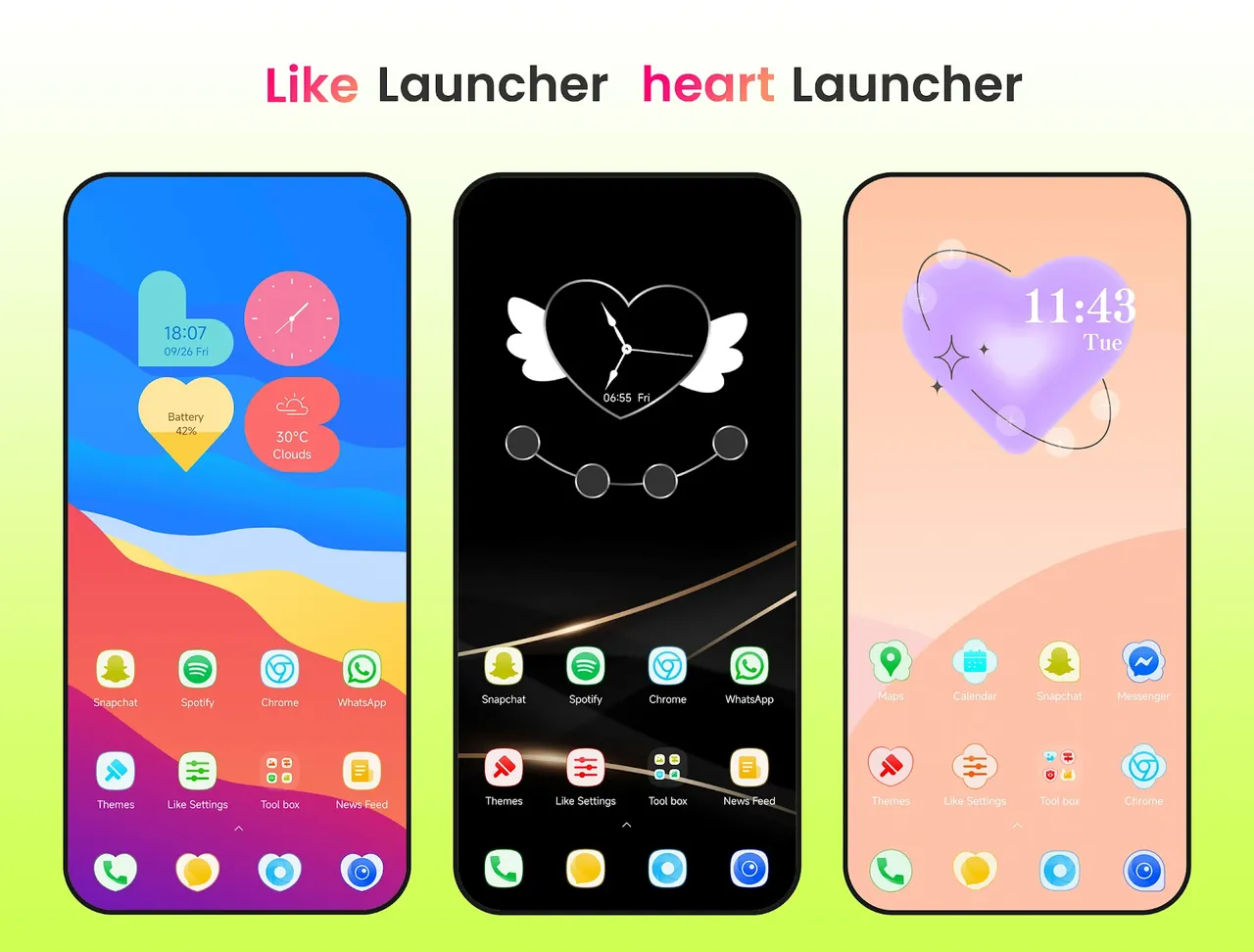 Like Launcher heart launcher screenshot 2