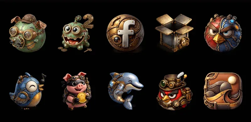 Steampunk - Icon Pack screenshot 4