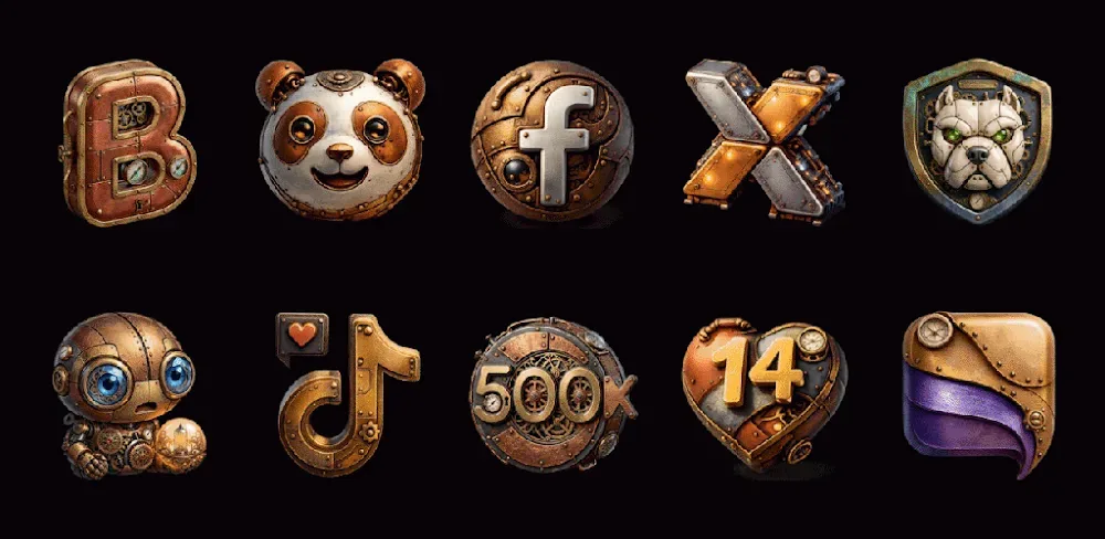 Steampunk - Icon Pack screenshot 1