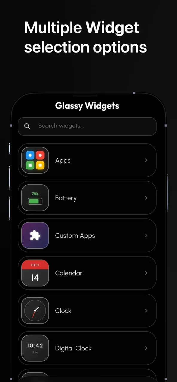 Glassy Widgets screenshot 5