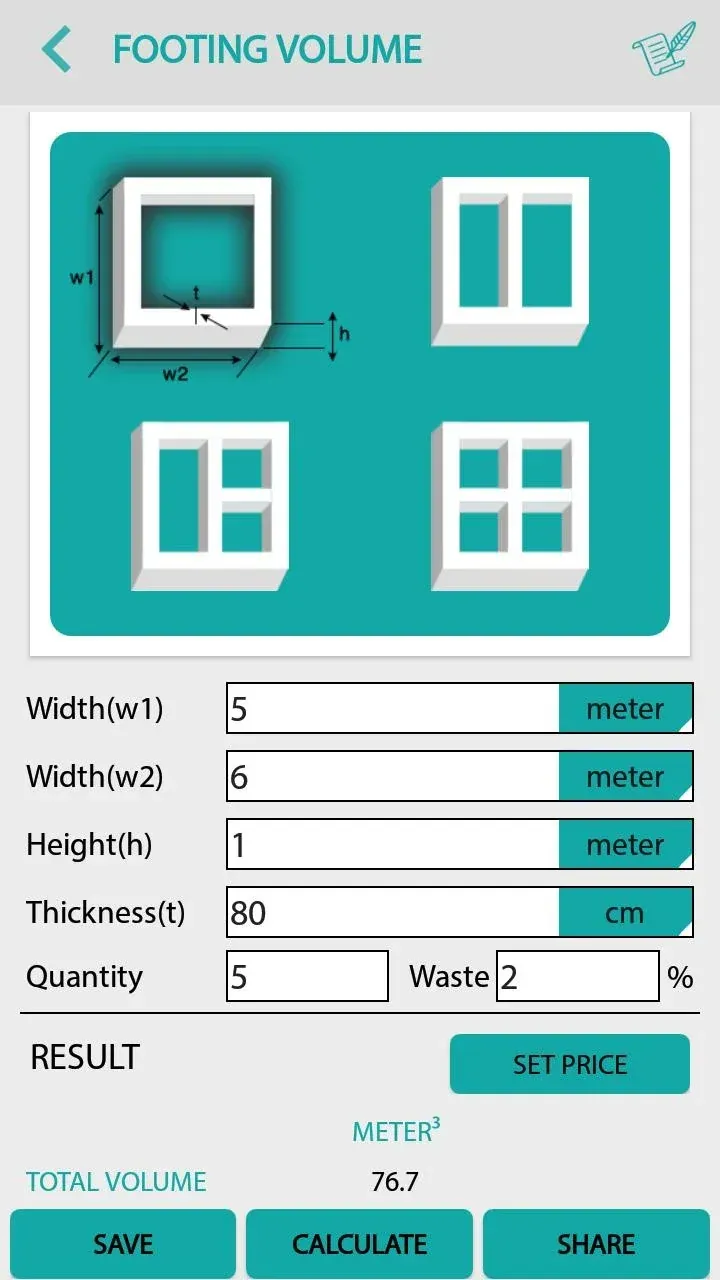 Civil: Concrete Calculator screenshot 4