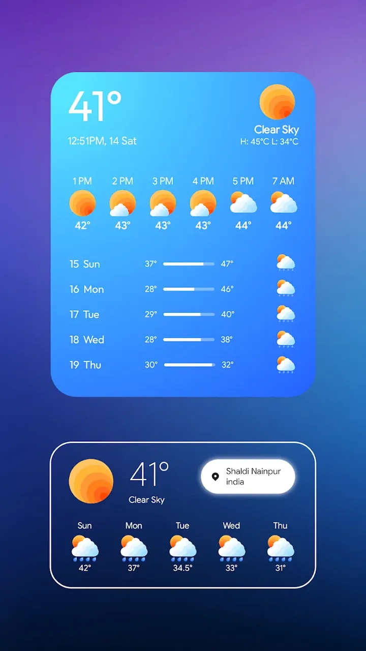 Pulpy Weather - Kwgt/Klwp/Klck screenshot 5