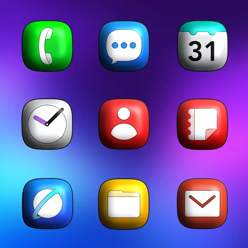 One UI 3D - Icon Pack screenshot 3