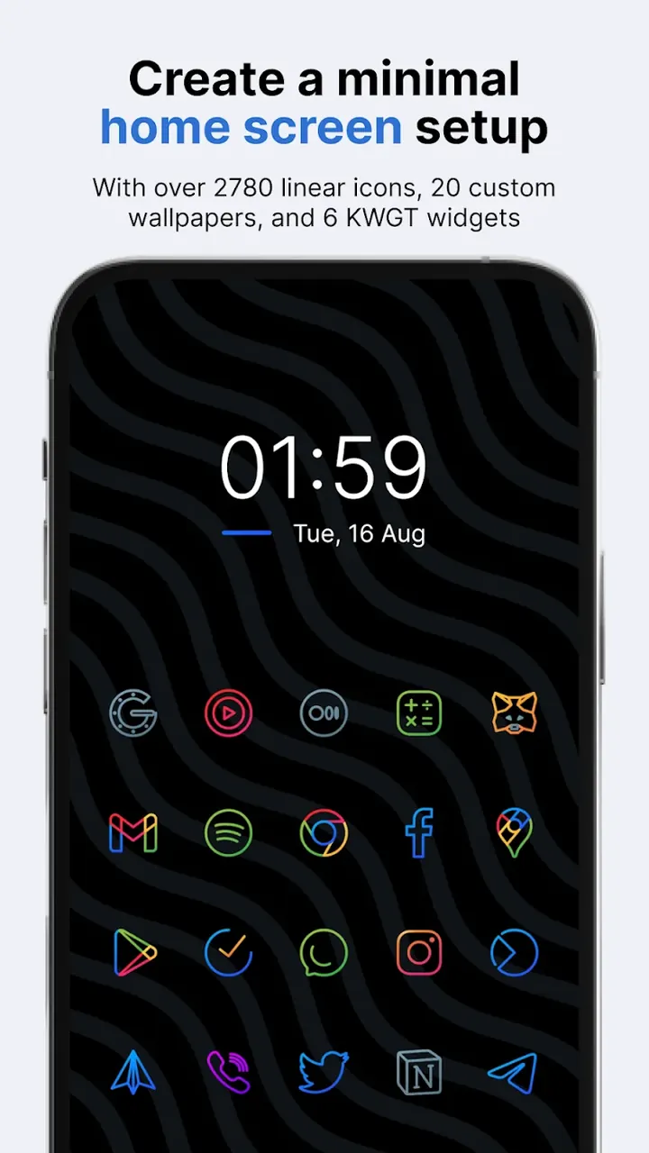 Caelus: Linear Icon Pack screenshot 2