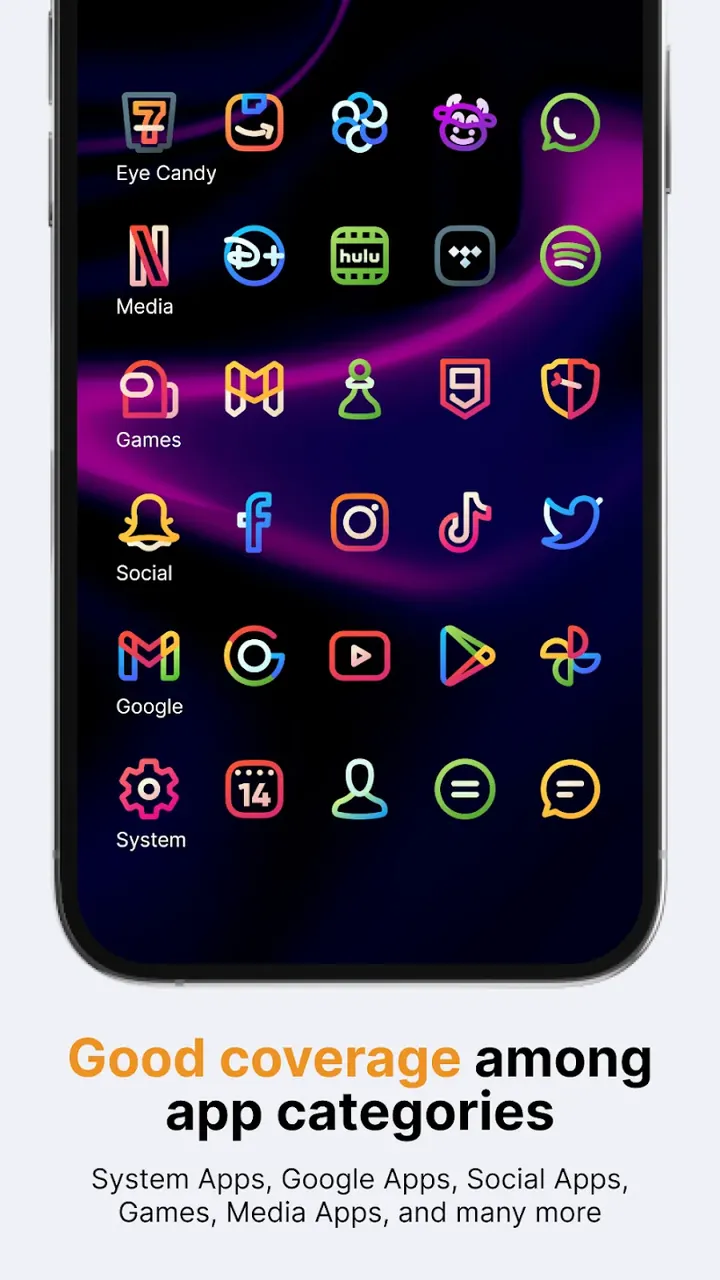 Aline: bold linear icon pack screenshot 5