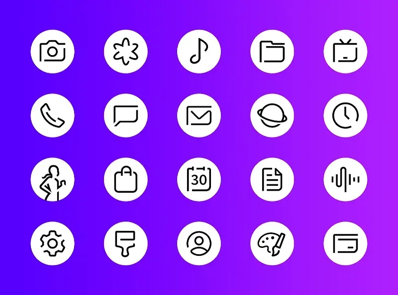 Whiux - Icon Pack (Round) screenshot 2