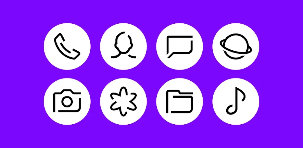 Whiux - Icon Pack (Round) screenshot 1