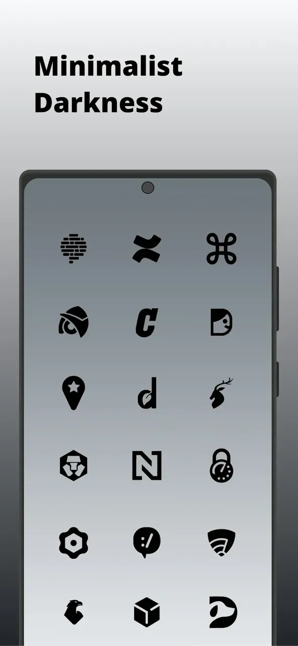 Dark Side Black Icon Pack – Screenshot 4