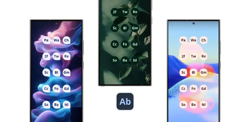 Letters Material You Icon Pack screenshot 1