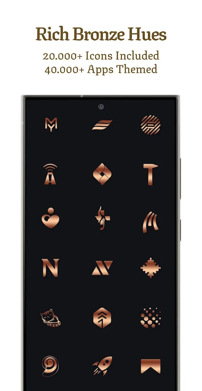 Bronze Copper Icon Pack screenshot 3