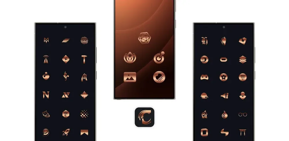 Bronze Copper Icon Pack screenshot 1
