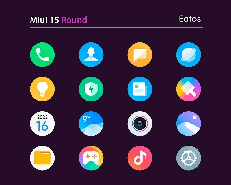 Miui 15 - Icon Pack (Round) screenshot 3