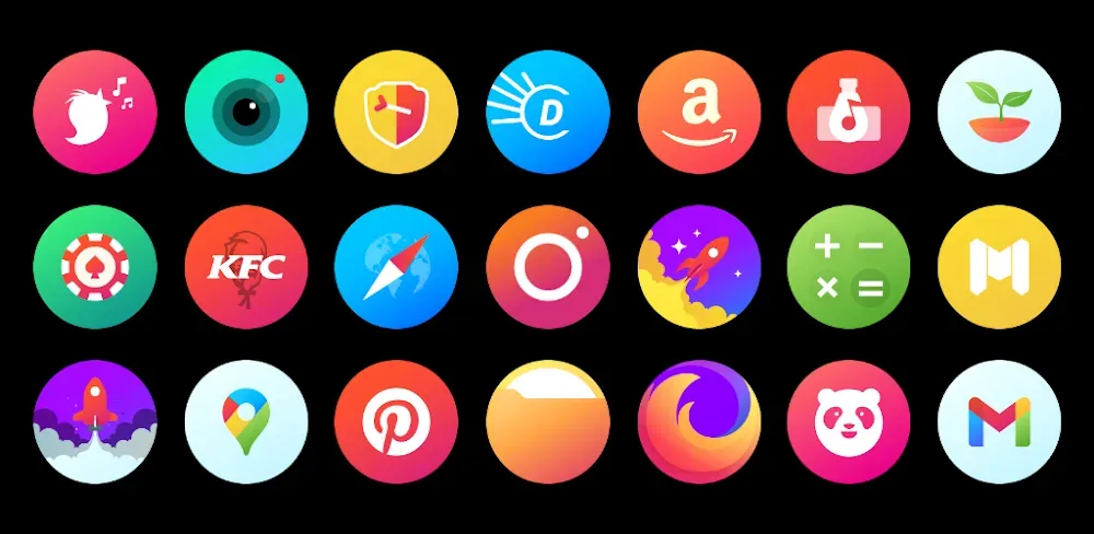 Hera Icon Pack: Circle Icons screenshot 1
