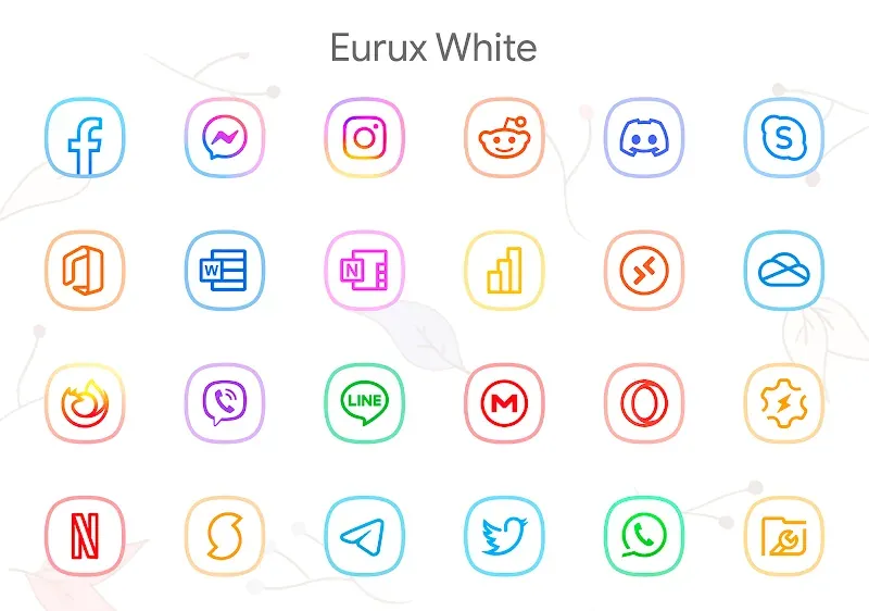 Eurux White - Icon Pack screenshot 4