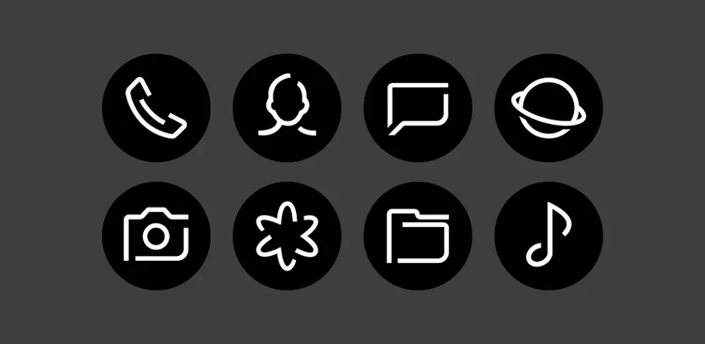 Blaux - Icon Pack (Round) screenshot 1