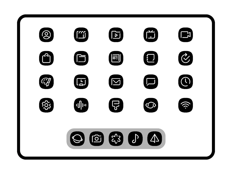 Blaux Black - Icon Pack screenshot 6