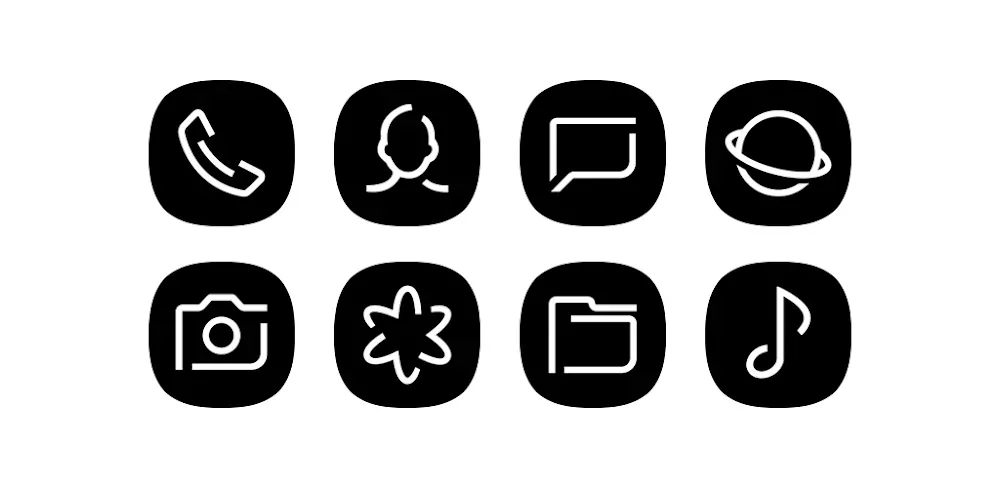 Blaux Black - Icon Pack screenshot 1