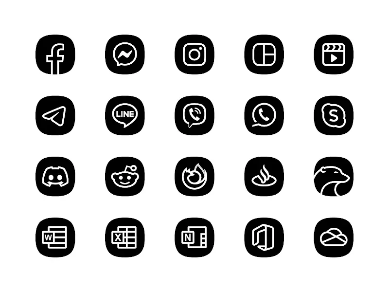 Blaux Black - Icon Pack screenshot 5