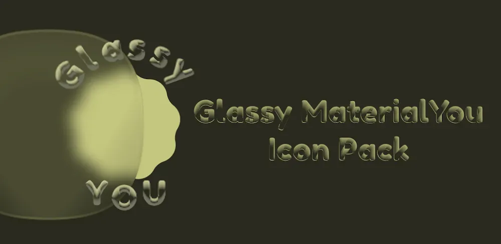 Glassy Material You Icons screenshot 1