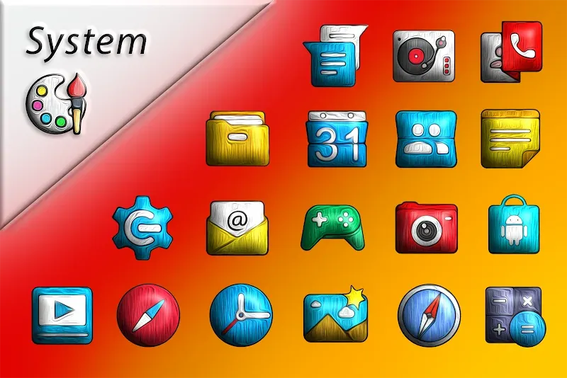 Painting 3D - Icon Pack Screenshot 2