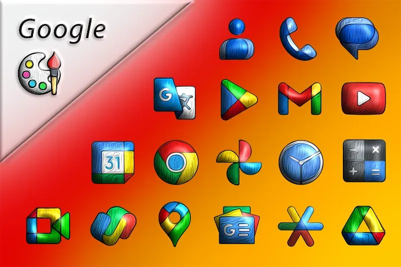 Painting 3D - Icon Pack Screenshot 4