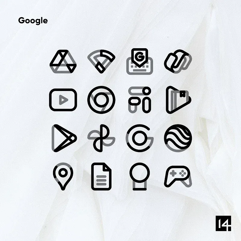 Aline Black: linear icon pack screenshot 6