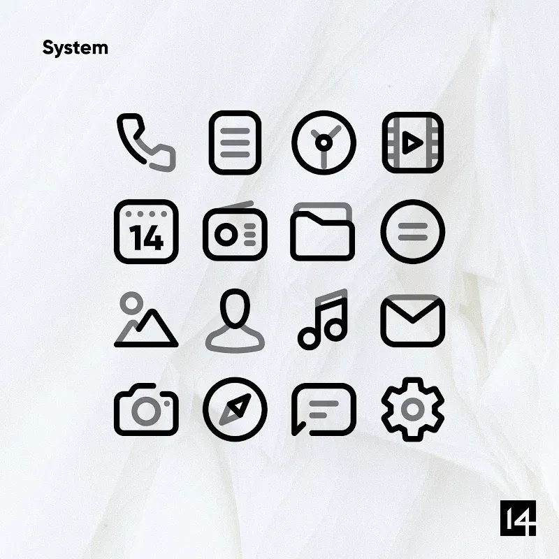 Aline Black: linear icon pack screenshot 5