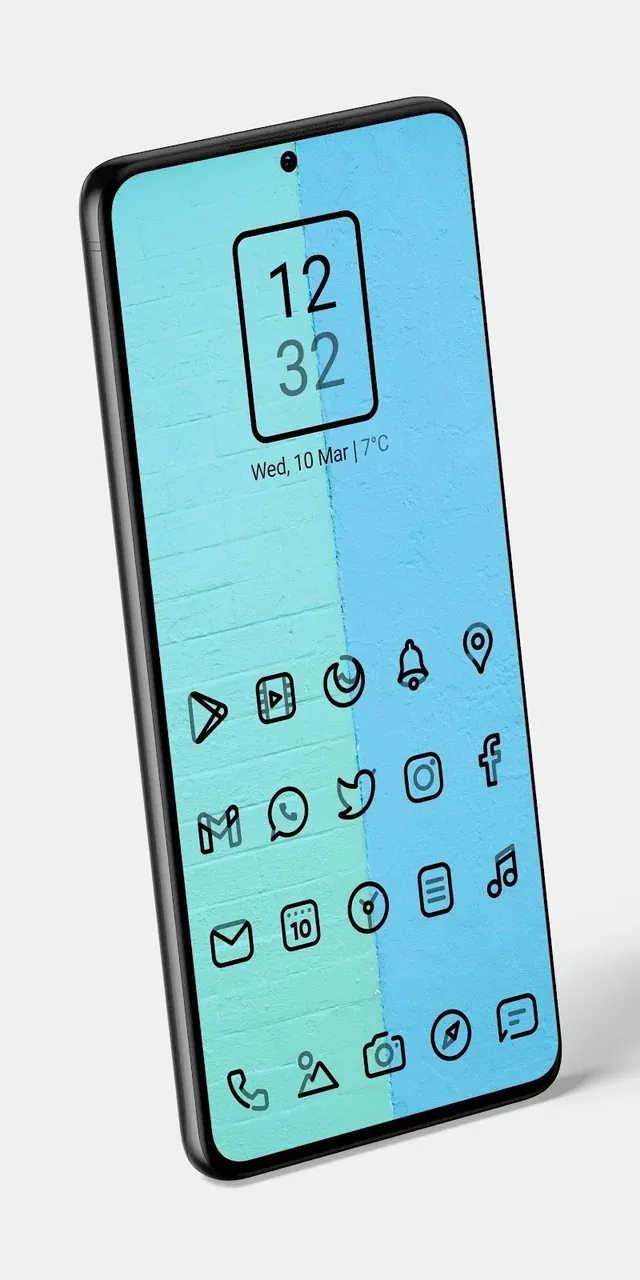 Aline Black: linear icon pack screenshot 4