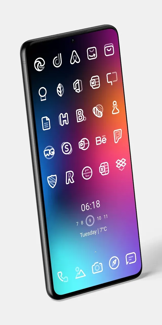 Aline White: Linear Icon Pack screenshot 5