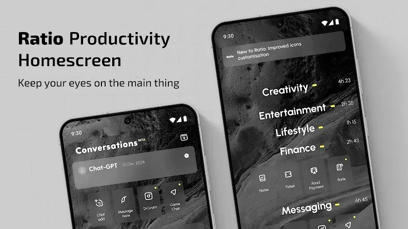 Ratio: Productivity Homescreen screenshot 2