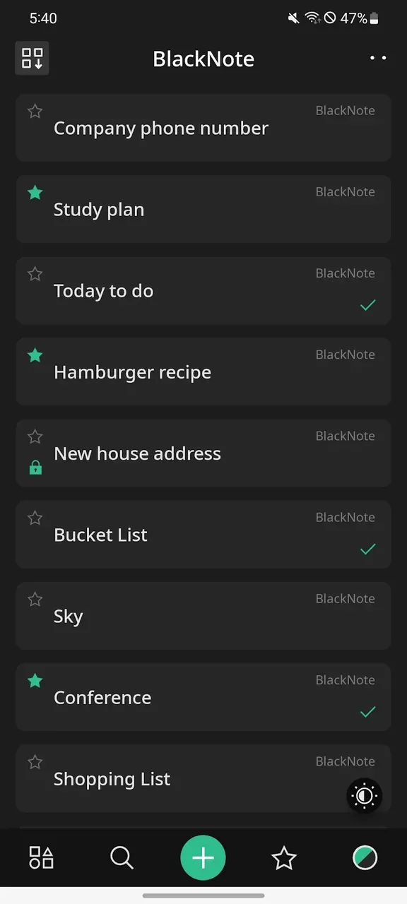 Organized folder view
